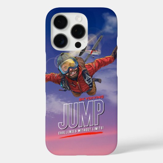 スカイダイビング - 雲の上の自由を感じる (男性用) Case-Mate iPhoneケース (裏面)