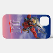 スカイダイビング - 雲の上の自由を感じる (男性用) Case-Mate iPhoneケース (裏面 (横))