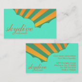 スカイダイブの場所(ヴィンテージ雲) 名刺 (正面/裏面)