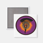 スカイダイブパープルの空 マグネット (正面/裏面)