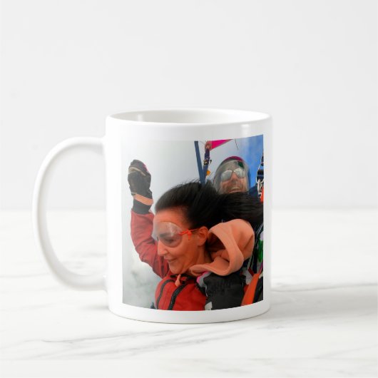 スカイダイブフォトマググ コーヒーマグカップ (左)