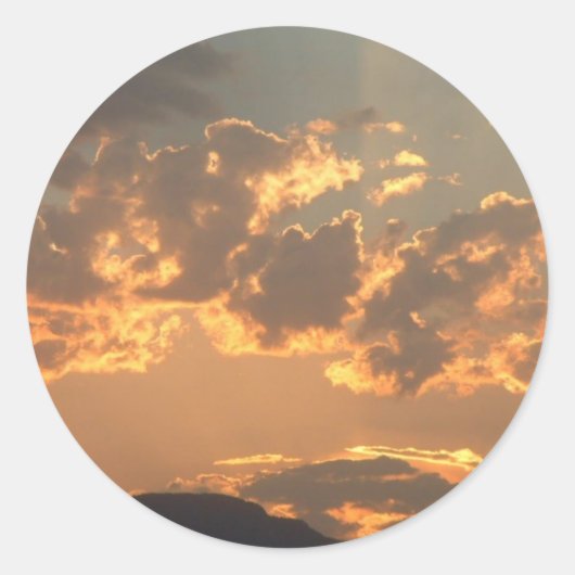 スカイダンサーのステッカー ラウンドシール (正面)