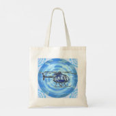 スカイチョッパーのヘリコプターのトートバッグ トートバッグ (裏面)