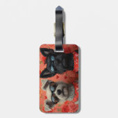 スカイテリアとハートバラバレンタインデー ラゲッジタグ (裏面縦)