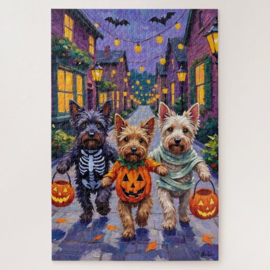 スカイテリアのハロウィンコスチューム ジグソーパズル (縦)