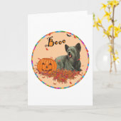 スカイテリアのハロウィン カード (黄色い花)