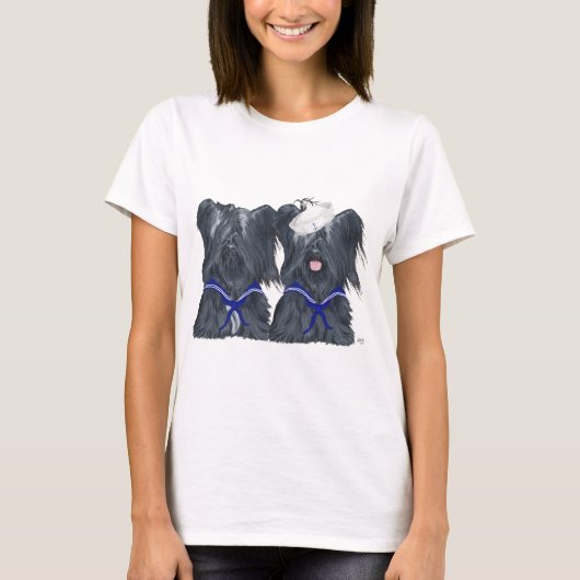 スカイテリアの水兵二匹 Tシャツ (正面)