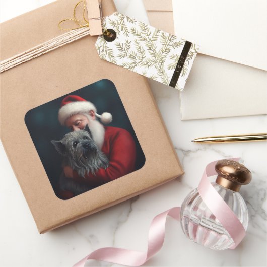 スカイテリアウィズサンタクロースフェスティバルクリスマス スクエアシール (ギフト)