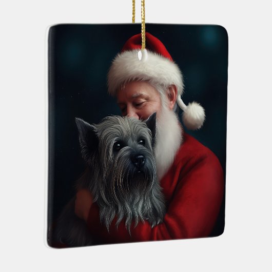 スカイテリアウィズサンタクロースフェスティバルクリスマス セラミックオーナメント (右)