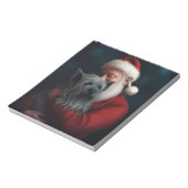 スカイテリアウィズサンタクロースフェスティバルクリスマス ノートパッド (回転)