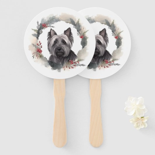 スカイテリアクリスマスリースフェスティバルカップ ハンドファン (正面&裏面)