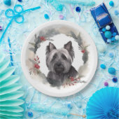 スカイテリアクリスマスリースフェスティバルカップ ペーパープレート (パーティー)