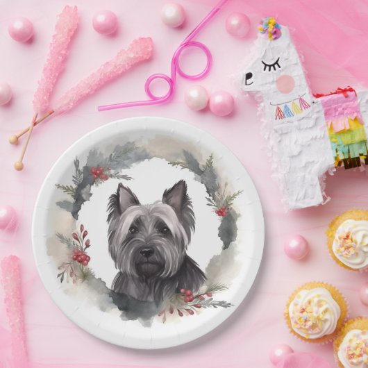 スカイテリアクリスマスリースフェスティバルカップ ペーパープレート (パーティー)