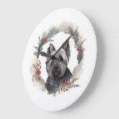 スカイテリアクリスマスリースフェスティバルカップ ラージ壁時計 (傾斜)