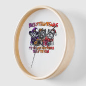 スカイテリアハロウィンサンクスギビングクリスマスクラス 壁時計 (傾斜)