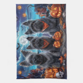 スカイテリアハロウィン不気味 キッチンタオル (縦)