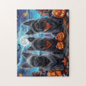 スカイテリアハロウィン不気味 ジグソーパズル (縦)