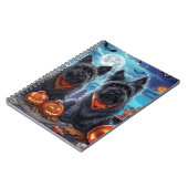 スカイテリアハロウィン不気味 ノートブック (左側)