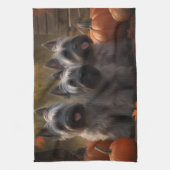 スカイテリアパピーオータムデライトカボチャ キッチンタオル (縦)