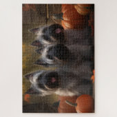 スカイテリアパピーオータムデライトカボチャ ジグソーパズル (縦)