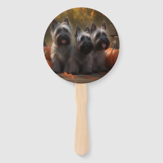 スカイテリアパピーオータムデライトカボチャ ハンドファン (裏面)