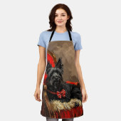 スカイテリアードッグクリスマスフェスティバル エプロン (着用した状態)