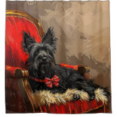 スカイテリアードッグクリスマスフェスティバル シャワーカーテン (正面)