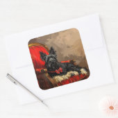 スカイテリアードッグクリスマスフェスティバル スクエアシール (封筒)