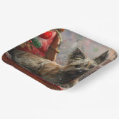 スカイテリアードッグクリスマスフェスティバル ペーパープレート (傾斜あり)