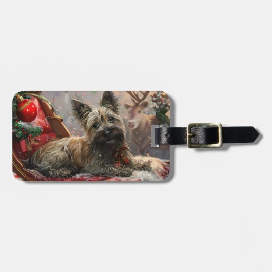 スカイテリアードッグクリスマスフェスティバル ラゲッジタグ (正面横)