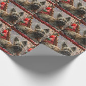 スカイテリアードッグクリスマスフェスティバル ラッピングペーパー (角)