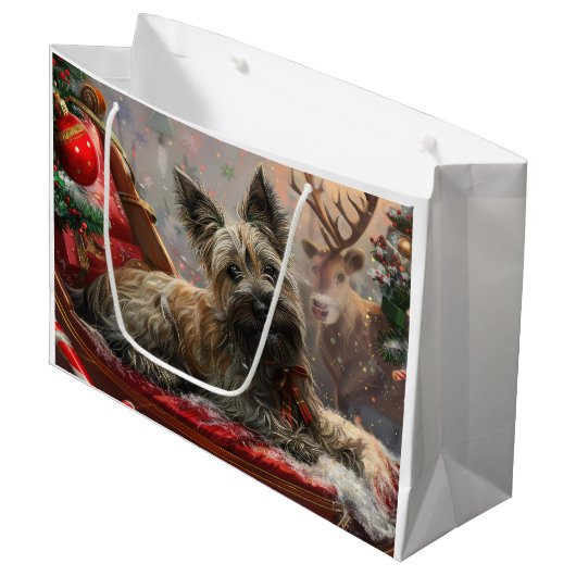 スカイテリアードッグクリスマスフェスティバル ラージペーパーバッグ (正面アングル)