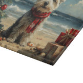 スカイテリアードッグクリスマスヴィンテージビーチ カッティングボード (角)