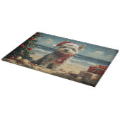 スカイテリアードッグクリスマスヴィンテージビーチ カッティングボード (角)