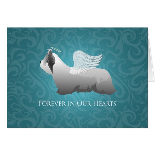 スカイテリア犬がエンジェル同情カードを育成 (正面横)