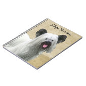 スカイテリア絵画ズ – かわいいオリジナルドッグアート ノートブック (左側)