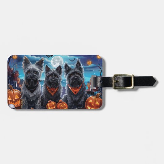 スカイテリア ハロウィーン 怪奇的 ラゲッジタグ (正面横)