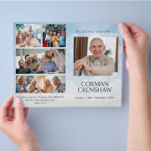 スカイテーマ葬儀小冊子サービスの順序 チラシ (手)