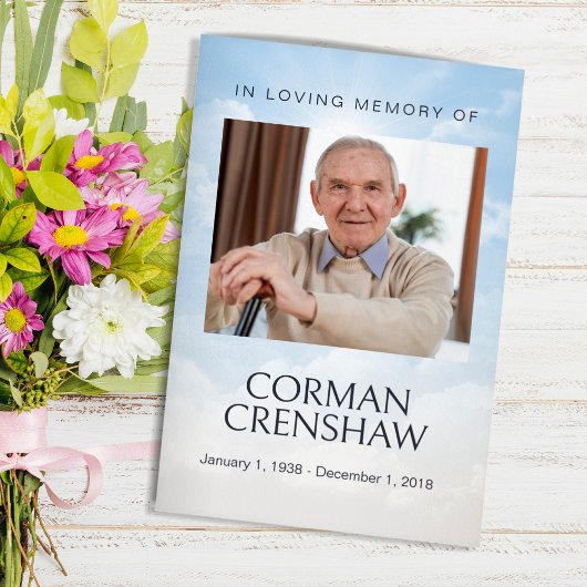 スカイテーマ葬儀小冊子サービスの順序 チラシ