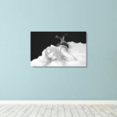 スカイデラミーのクマの敷物 キャンバスプリント (インサイチュ (ウッドフロア))