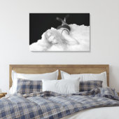 スカイデラミーのクマの敷物 キャンバスプリント (インサイチュ (寝室))