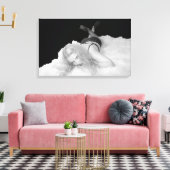 スカイデラミーのクマの敷物 キャンバスプリント (インサイチュ (リビング))