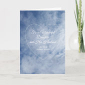 スカイドーターと夫パーソナライズされた記念日 カード (正面)