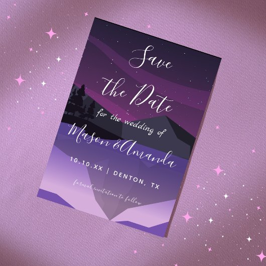 スカイナイト天文学銀河系ピンクパープルミルキー宇宙 セーブザデート