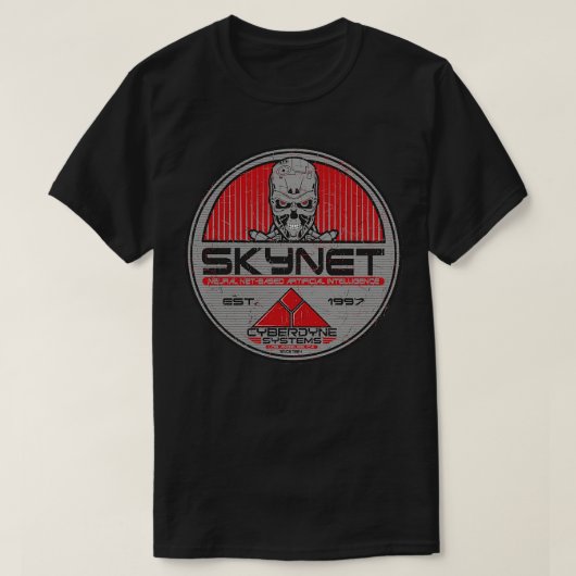 スカイネット Tシャツ (デザイン正面)
