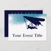 スカイハイハングライダー 招待状 (正面/裏面)