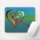 スカイハイハート マウスパッド (マウス)