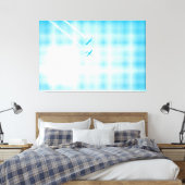 スカイハーフトーンエフェクトのテクニカル飛行機 キャンバスプリント (インサイチュ (寝室))