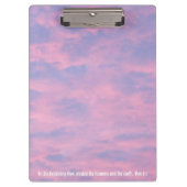 スカイバイブル聖句のピンク色の雲 クリップボード (正面)