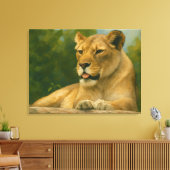 スカイバインドのグレース – レッジのライオネス キャンバスプリント (インサイチュ (リビング))